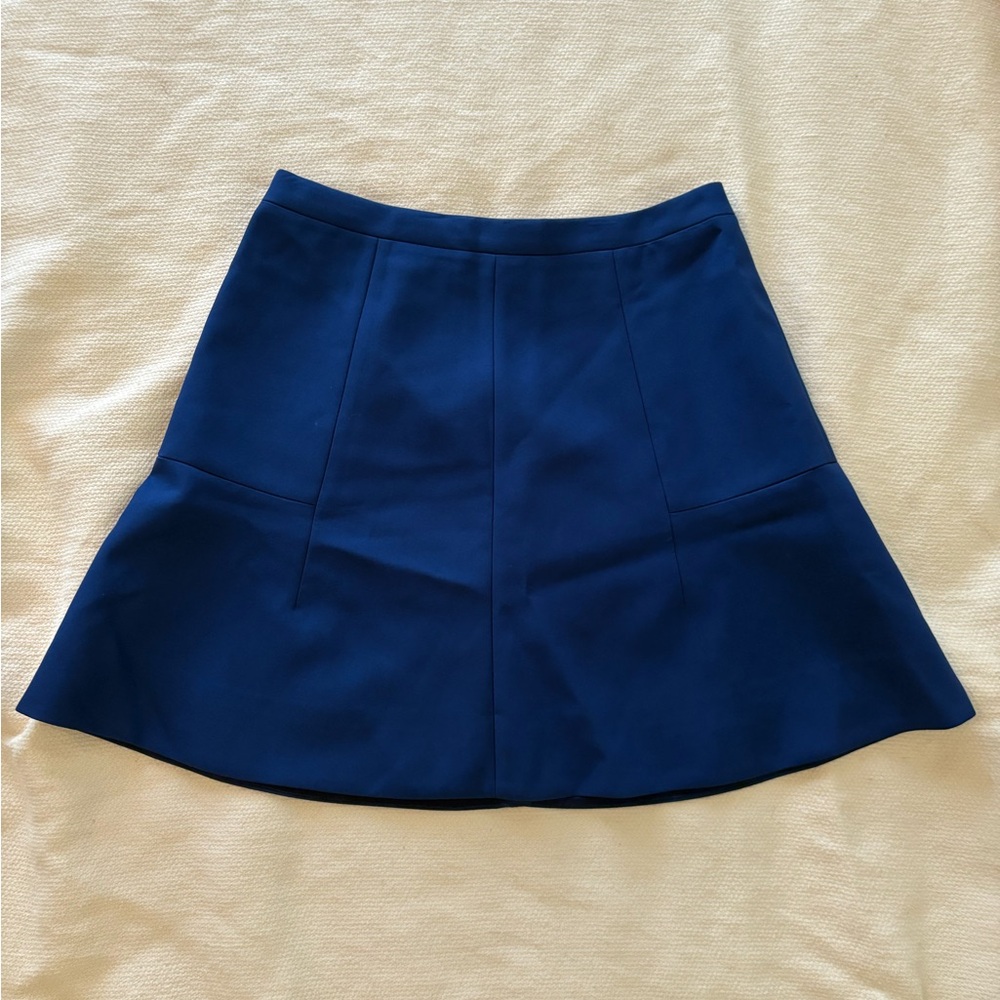 J. Crew A-Line Skirt in Deep Blue